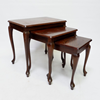 Bijzettafel donker hout - Set van 3